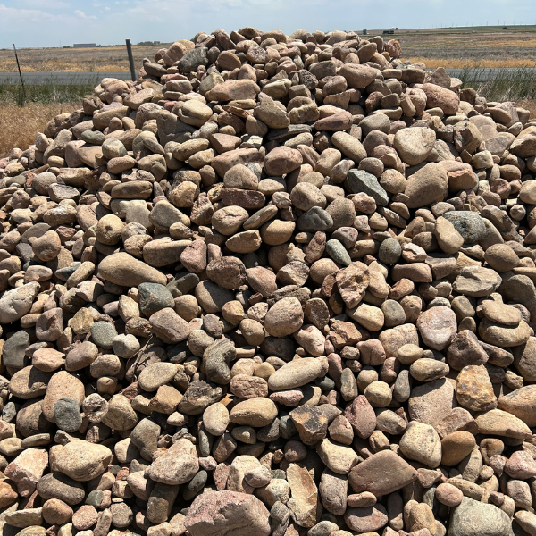 2-4 Tan Cobble Rock - 1 Ton