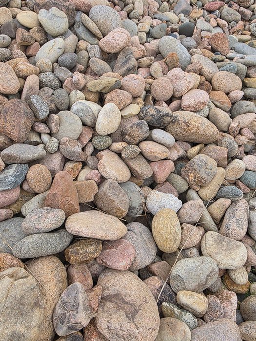 2-6in Grey Rose River Cobble - Per 1 Ton