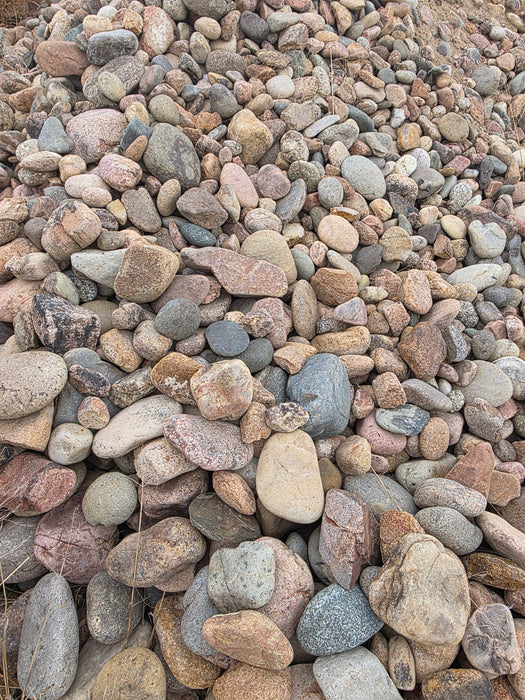 2-6in Grey Rose River Cobble - Per 1 Ton