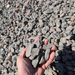 "¾" Royal Granite, crushed decorative rock in burgundy and pink tones, 1 ton"
