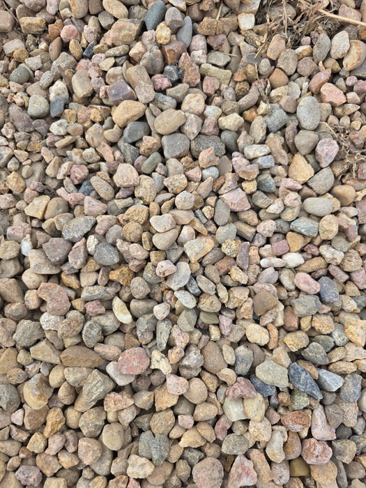 ¾” Local River Rock - Per 1 Ton