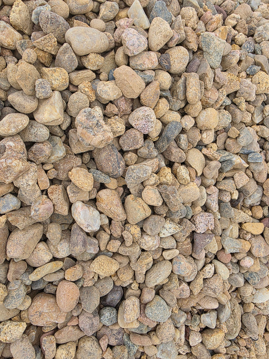 ¾” Local River Rock - Per 1 Ton