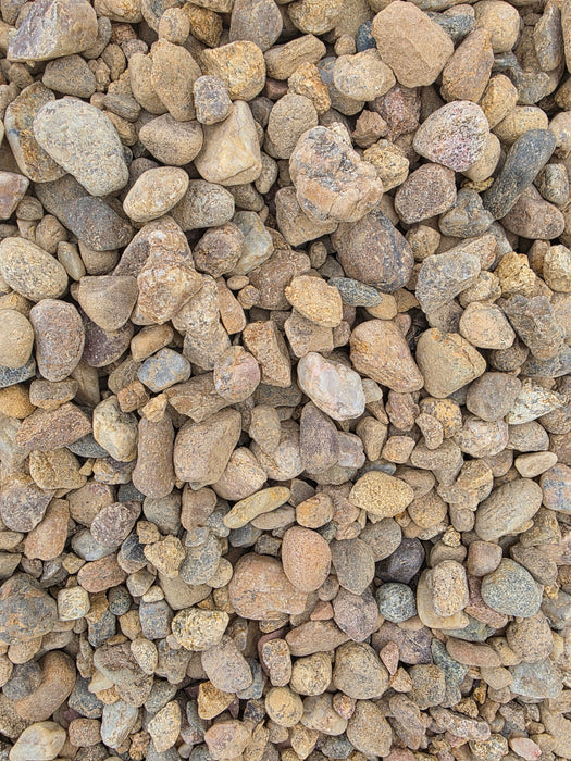 ¾” Local River Rock - Per 1 Ton