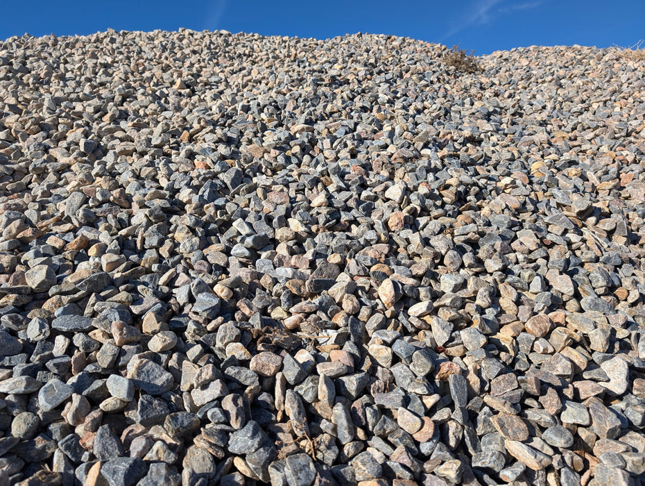 "1 ½” Royal Granite, crushed decorative rock in burgundy and gray tones, 1 ton"
