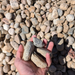 "1 ½” Local River Rock, smooth rounded stones in earthy tones, 1 ton"
