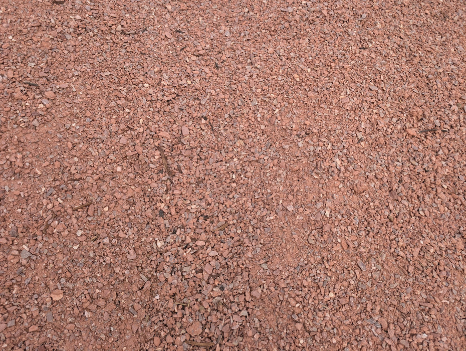 "Red Breeze, finely crushed red stone for pathways and patios, 1 ton"
