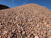"Pea Gravel, smooth rounded gravel in tan and gray tones, 1 ton"
